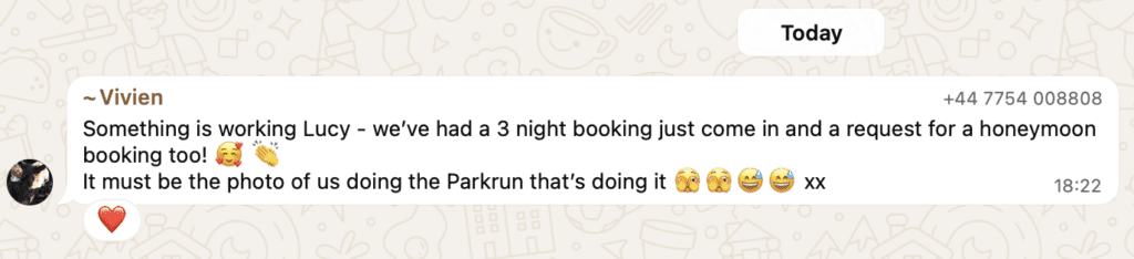 B and B website design